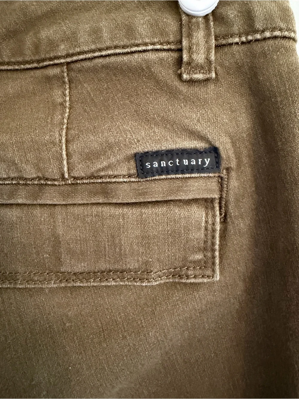 Sanctuary Standard Surplus Olive Utility Cargo Pants Size 28 Ankle